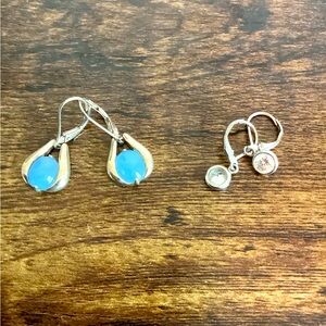 Two pair of earrings